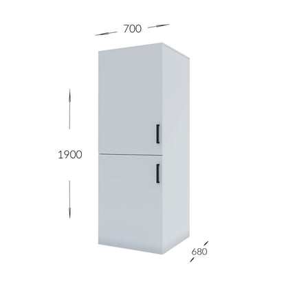 Ντουλάπα Πλυντηρίου Laundry Λευκό 70x68x190