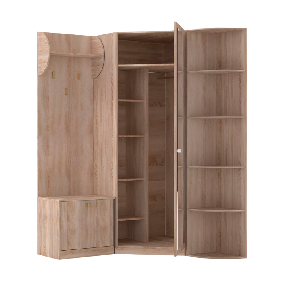 Γωνιακό Σετ Ειδόδου Oksana Σονόμα 126-143x35-40x200