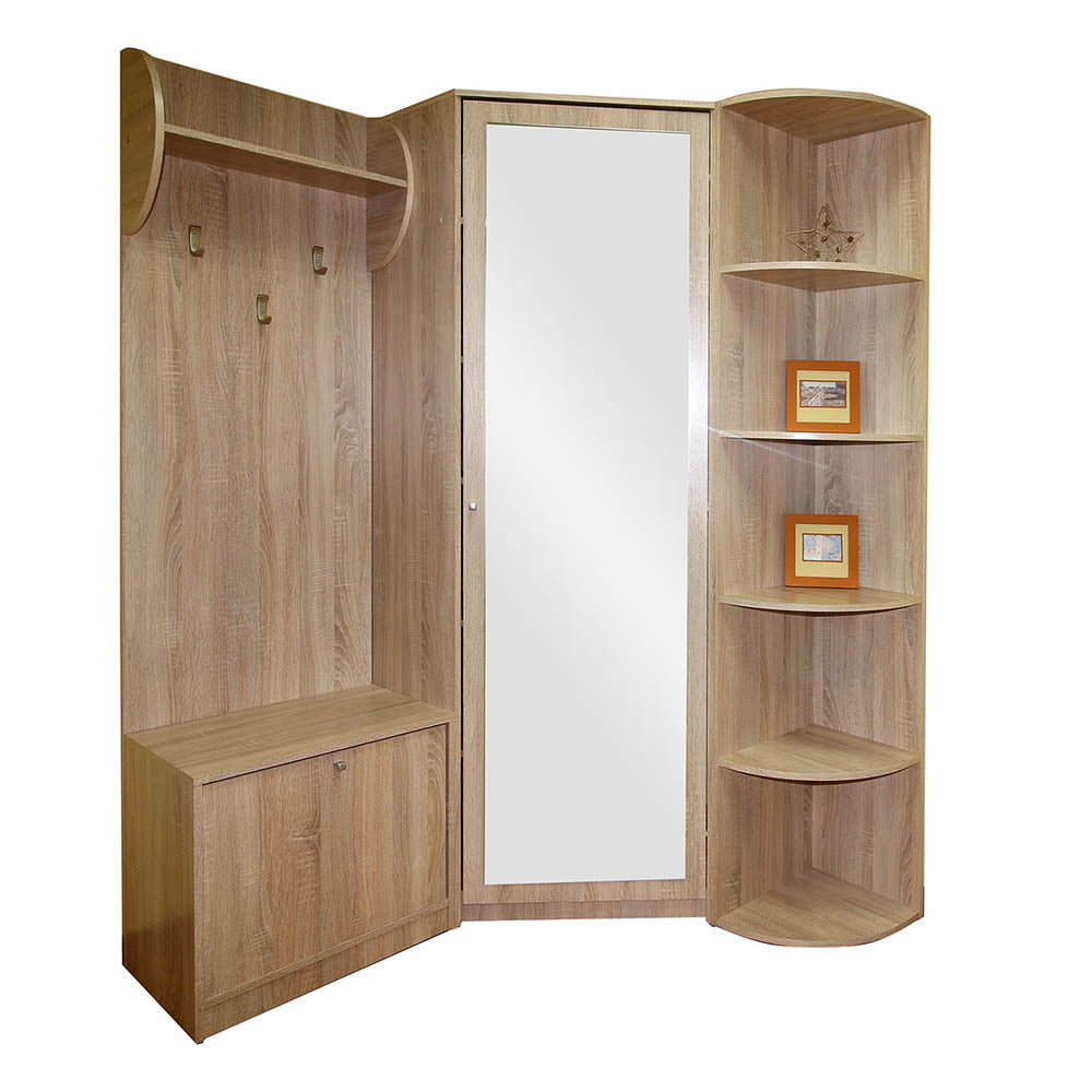 Γωνιακό Σετ Ειδόδου Oksana Σονόμα 126-143x35-40x200