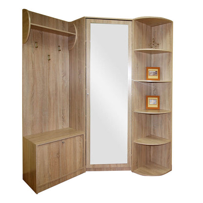 Γωνιακό Σετ Ειδόδου Oksana Σονόμα 126-143x35-40x200