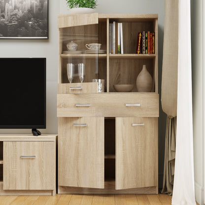 Βιτρίνα Δίφυλλη Top Mix 80x33x145 Σονόμα