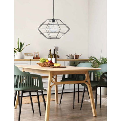 Φωτιστικό Μονόφωτο Πλέγμα Μαύρο Ε27 Φ50