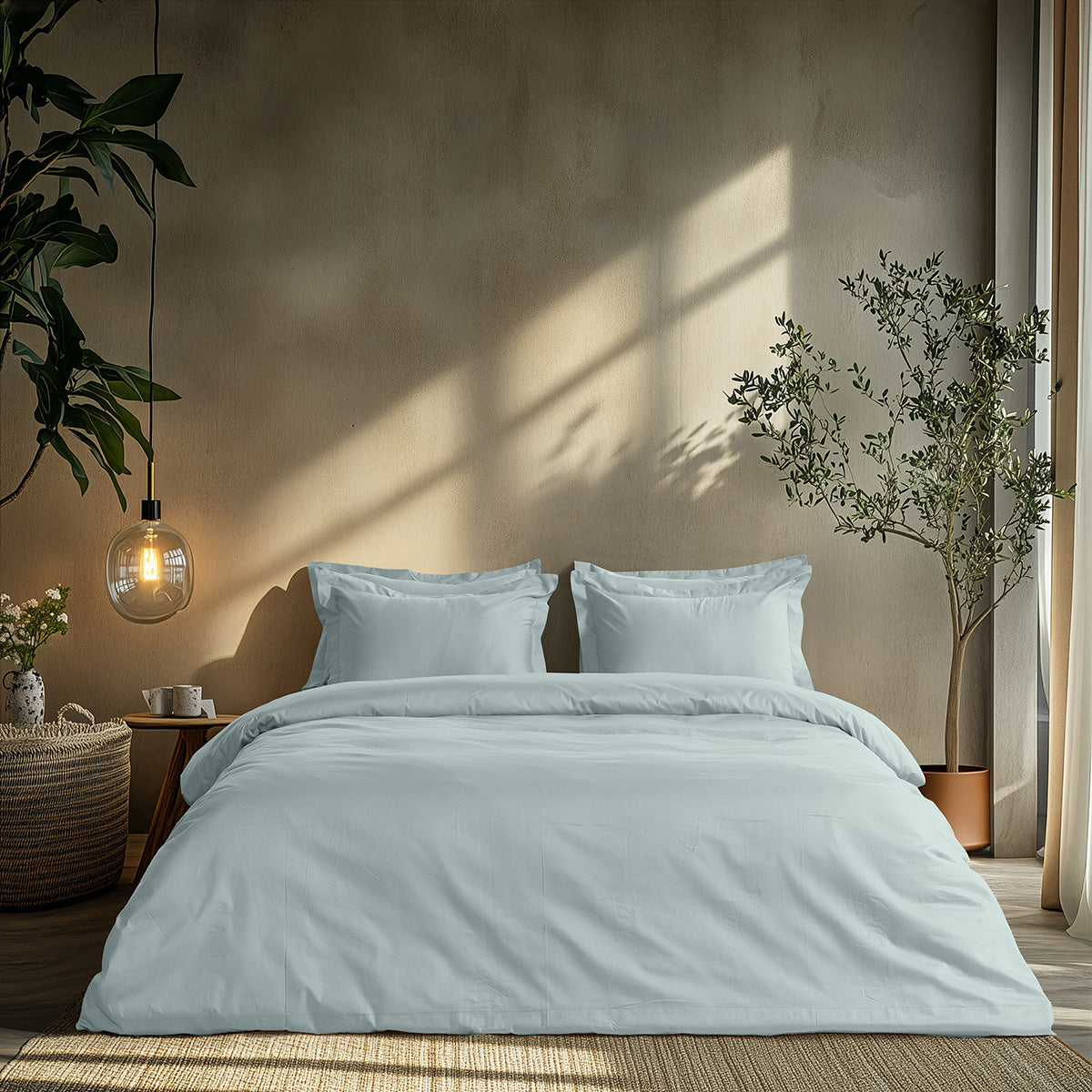 Σετ Παπλωματοθήκη Μονή Art 1700 Harmony 170x250εκ Σιέλ