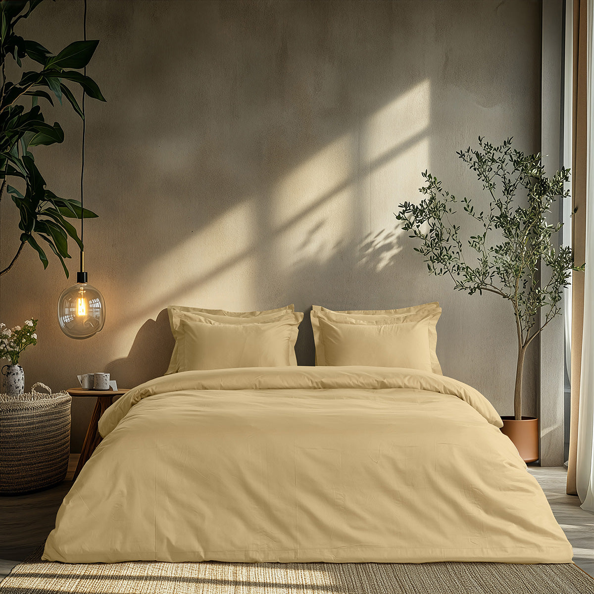 Σετ Παπλωματοθήκη Μονή Art 1700 Harmony 170x250εκ Μπεζ