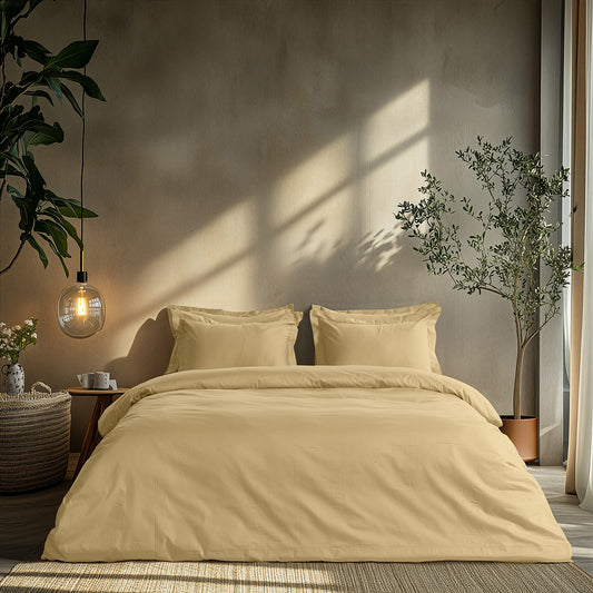 Σετ Παπλωματοθήκη Υπέρδιπλη Art 1700 Harmony 230x250εκ Μπεζ