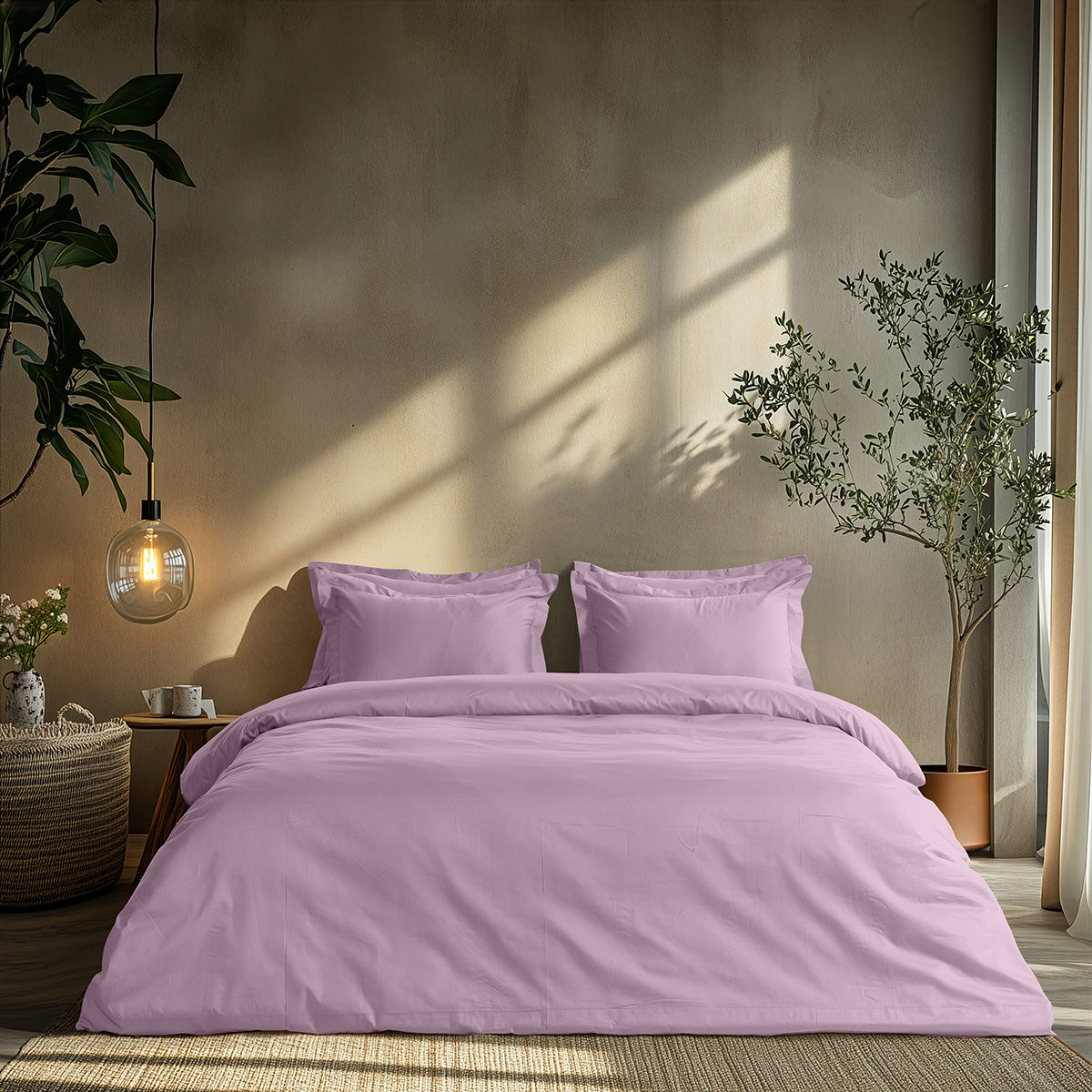 Σετ Παπλωματοθήκη Μονή Art 1700 Harmony 170x250εκ Λιλά