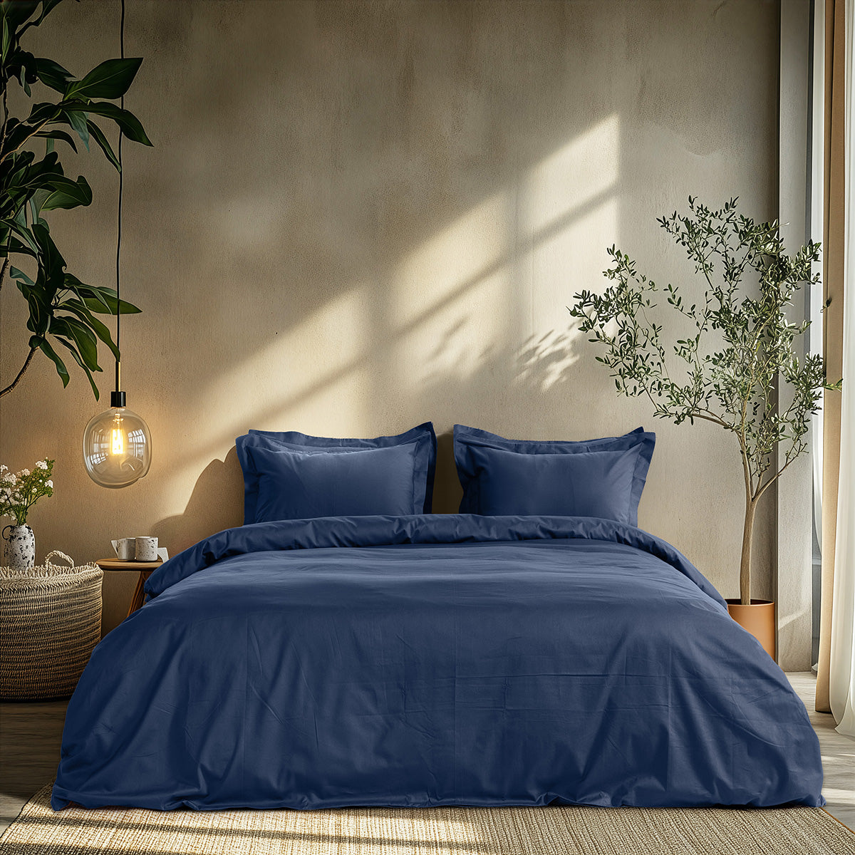Σετ Παπλωματοθήκη Μονή Art 1700 Harmony 170x250εκ Μπλε