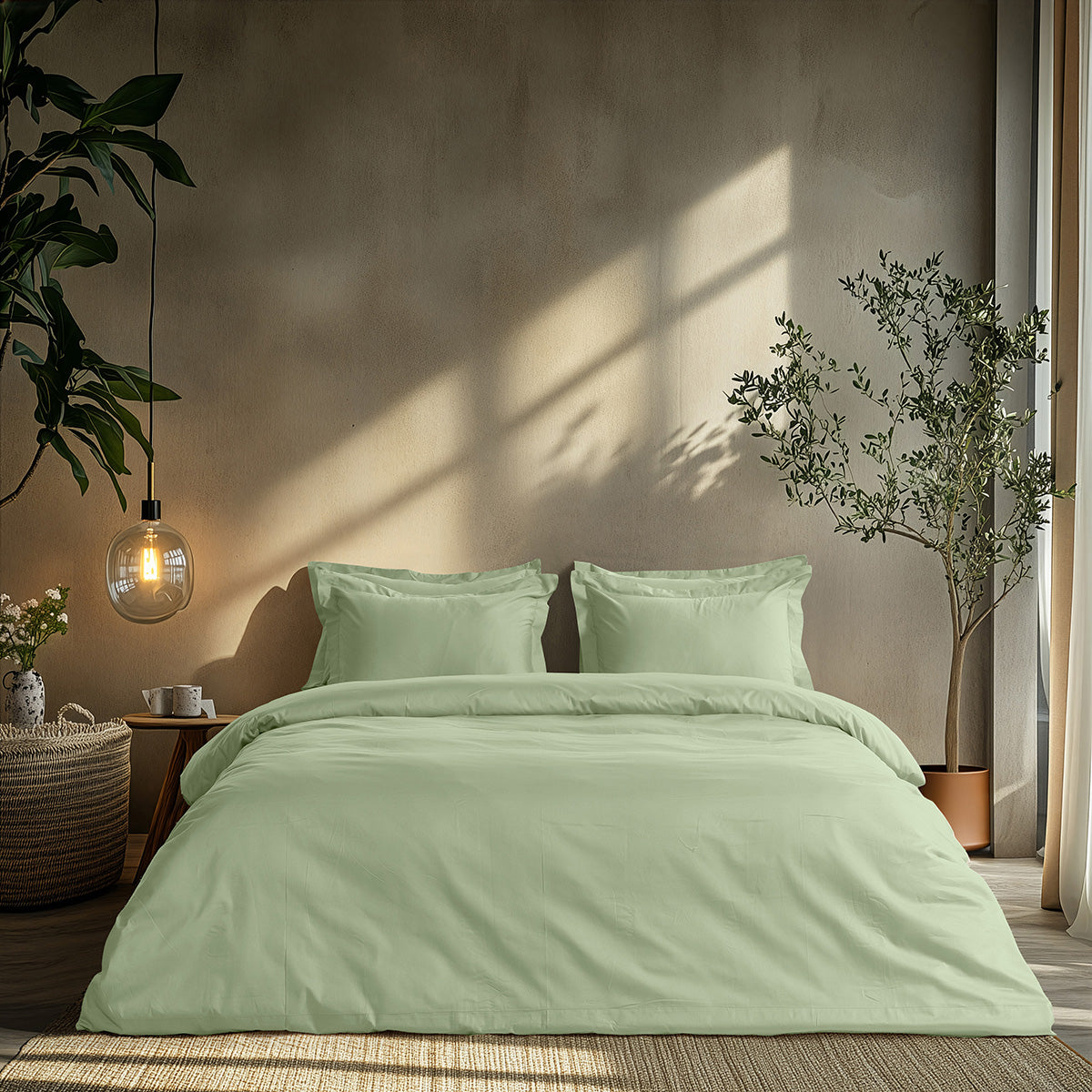 Σετ Παπλωματοθήκη Μονή Art 1700 Harmony 170x250εκ Μέντα