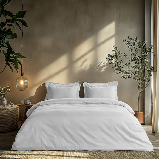 Σετ Παπλωματοθήκη Υπέρδιπλη Art 1700 Harmony 230x250εκ Λευκό