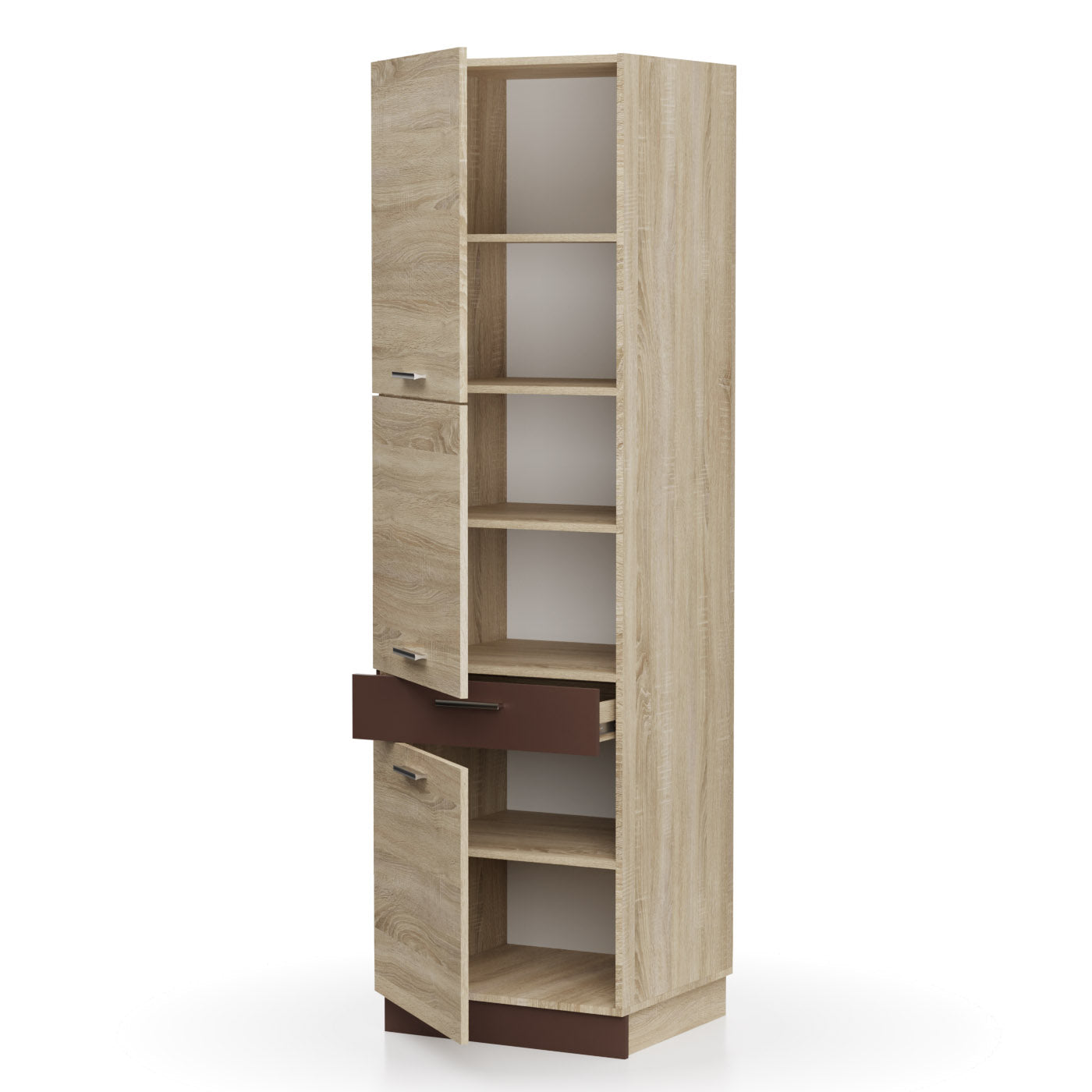 Alina Large Cabinet Sonoma-Mocca 60x55.6x213.3