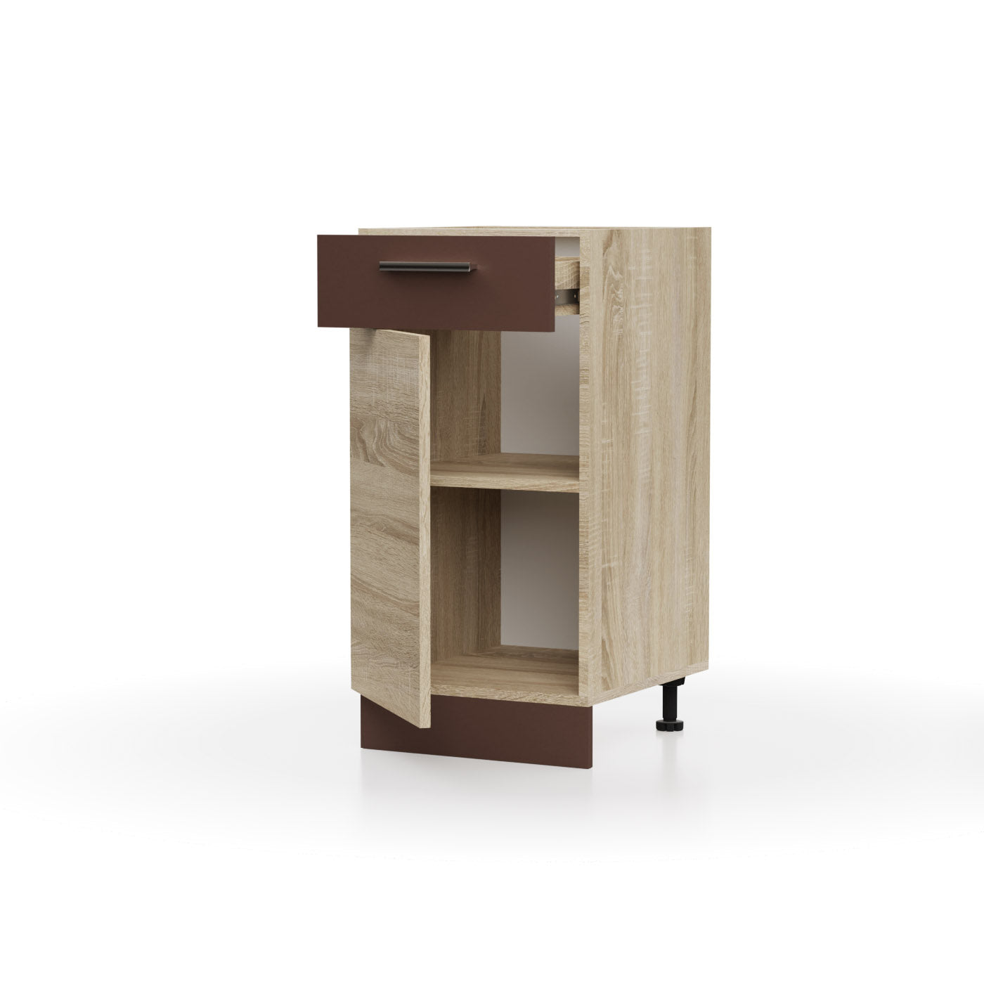 Alina Κάτω Ντουλάπι με Συρτάρι 40x44,5x85 Σονόμα-Μόκκα