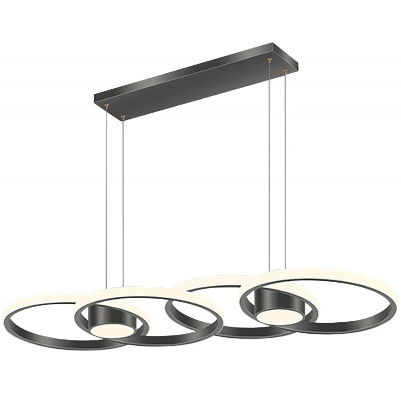 Φωτιστικό LED Μαύρο 3CCT Dimmable by Remote Control 80W 7300lm 88x30x120