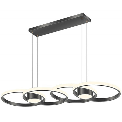 Φωτιστικό LED Μαύρο 3CCT Dimmable by Remote Control 80W 7300lm 88x30x120