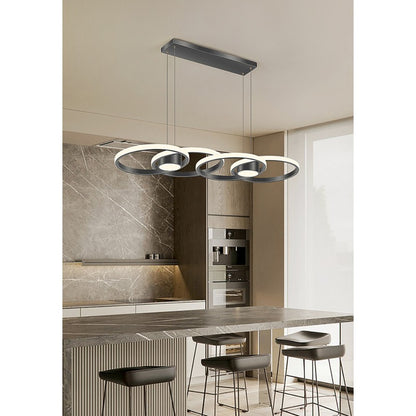 Φωτιστικό LED Μαύρο 3CCT Dimmable by Remote Control 80W 7300lm 88x30x120