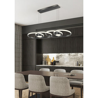 Φωτιστικό LED Μαύρο 3CCT Dimmable by Remote Control 80W 7300lm 88x30x120