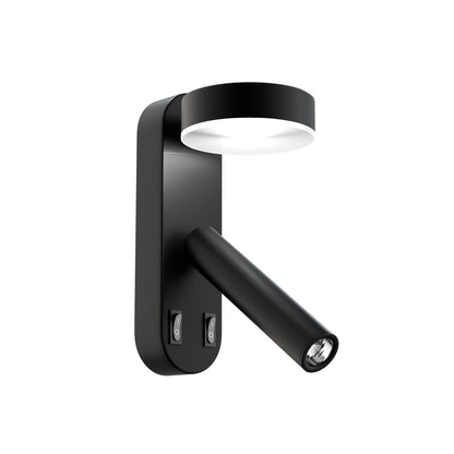 Φωτιστικό Τοίχου LED 8W 4000K Μαύρο 12x12.5x30