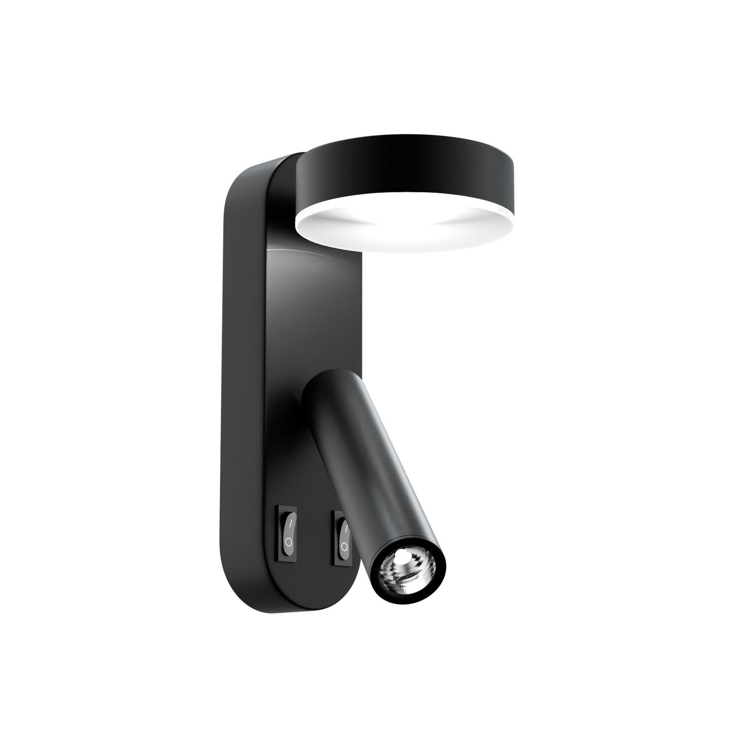 Φωτιστικό Τοίχου LED 8W 4000K Μαύρο 12x12.5x30