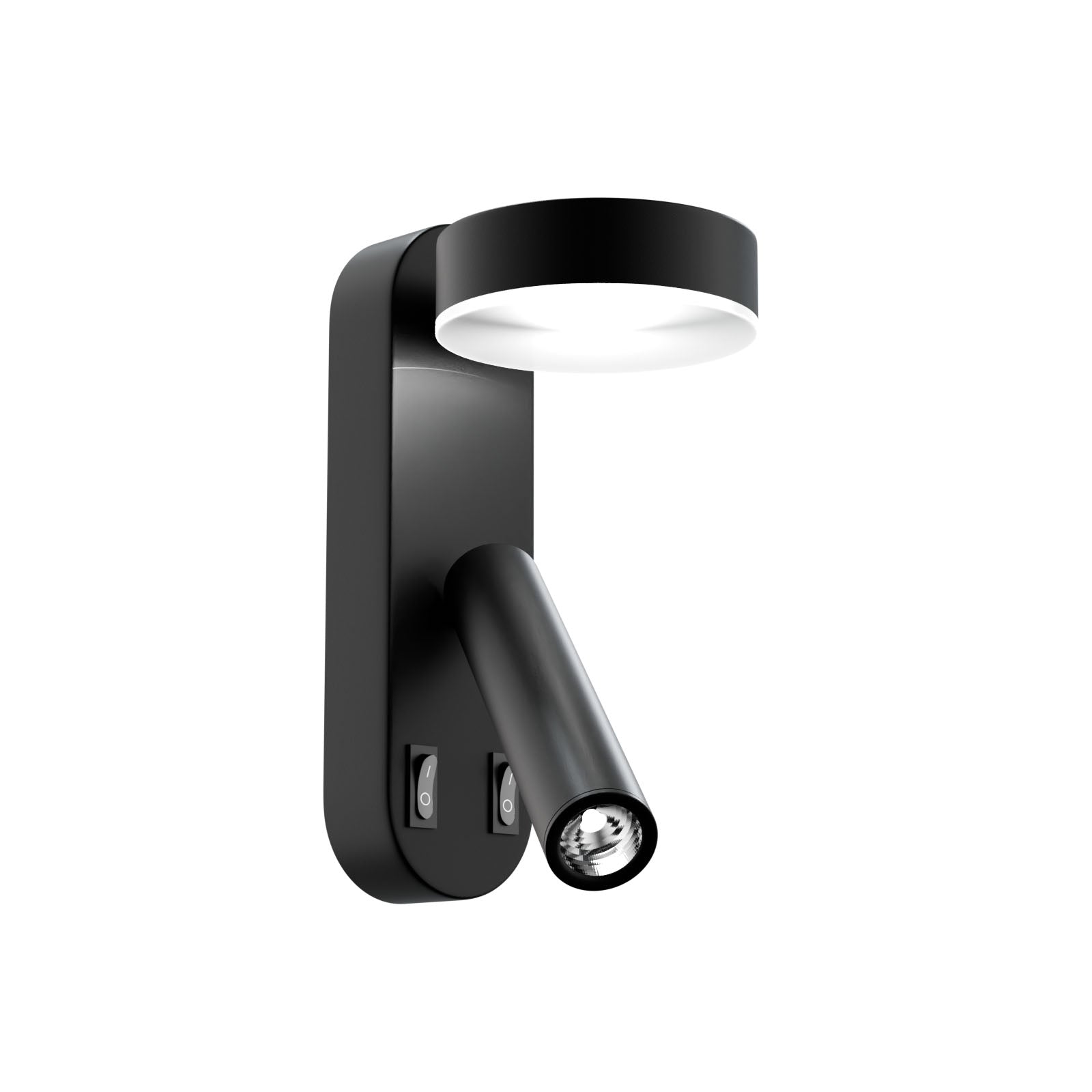 Φωτιστικό Τοίχου LED 8W 4000K Μαύρο 12x12.5x30