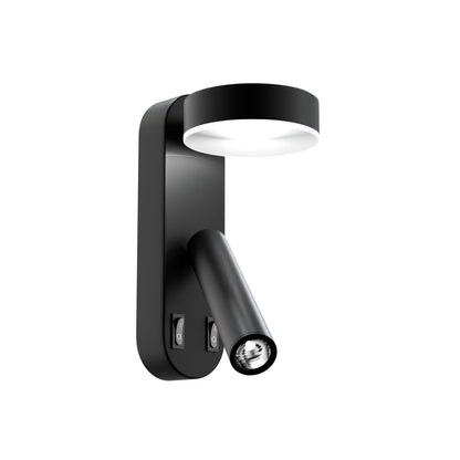 Φωτιστικό Τοίχου LED 8W 4000K Μαύρο 12x12.5x30