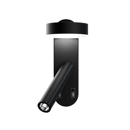 Φωτιστικό Τοίχου LED 8W 4000K Μαύρο 12x12.5x30