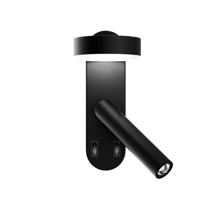 Φωτιστικό Τοίχου LED 8W 4000K Μαύρο 12x12.5x30