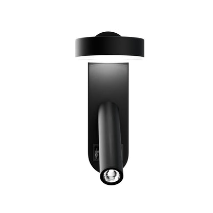 Φωτιστικό Τοίχου LED 8W 4000K Μαύρο 12x12.5x30