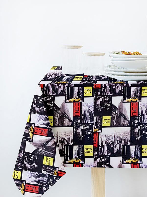 Τραπεζομάντηλο New York 140x140εκ