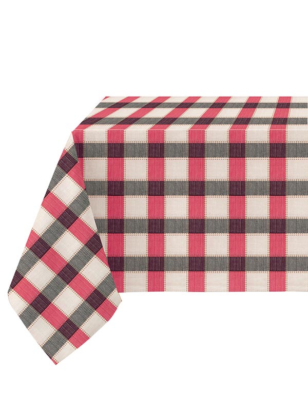 Τραπεζομάντηλο 5452 Red 140x220εκ