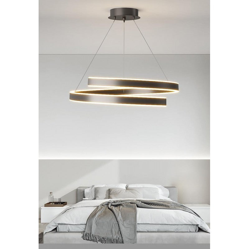 Φωτιστικό LED Μαύρο 3CCT Dimmable by Remote Control 60W 5450lm