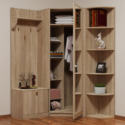 Γωνιακό Σετ Ειδόδου Oksana Σονόμα 126-143x35-40x200