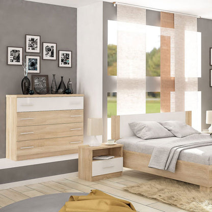 Κομοδίνο Geneva Φυσικό-Λευκό 50x37x45.5