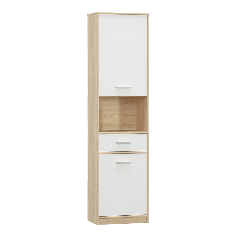 Στήλη Letto σε Oak - Λευκό Ματ Απόχρωση 50,2x34,3x195