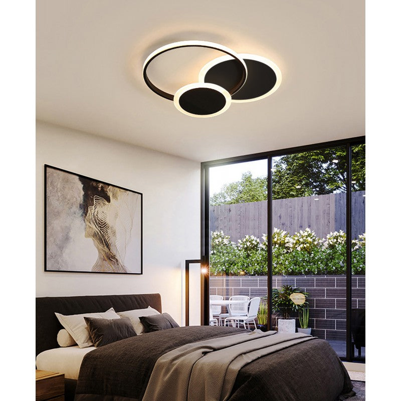 Φωτιστικό Οροφής LED Μαύρο 3CCT Dimmable by Remote Control 42W 3800lm