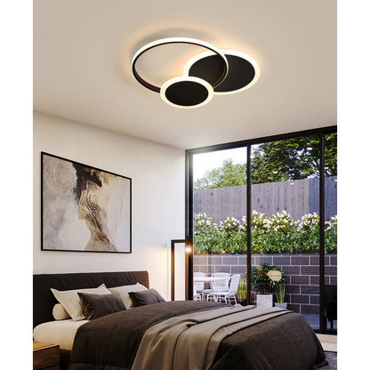Φωτιστικό Οροφής LED Μαύρο 3CCT Dimmable by Remote Control 42W 3800lm