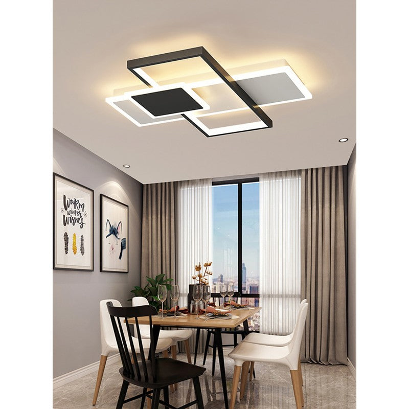 Φωτιστικό Οροφής LED Μαύρο 3CCT Dimmable by Remote Control 48W 4400lm