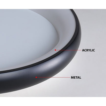 Φωτιστικό Οροφής LED Μαύρο 3CCT Dimmable by Remote Control 40W 3650lm