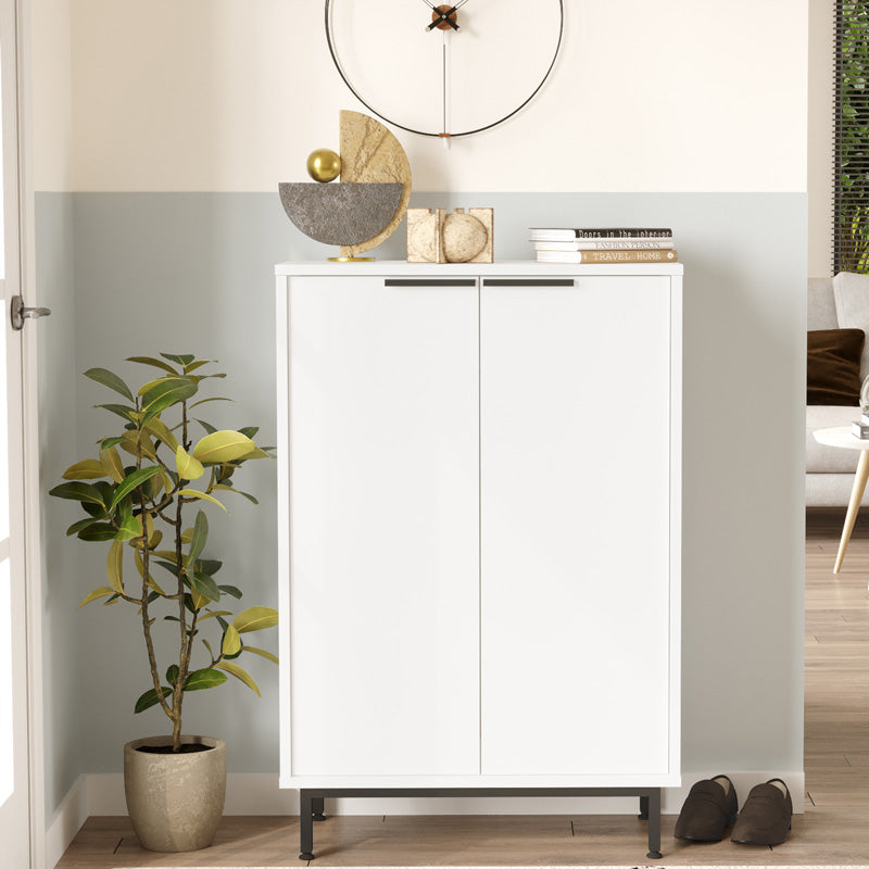 Παπουτσοθήκη Kinga 5 Ραφιών σε Λευκή Απόχρωση 72x35.5x105.6