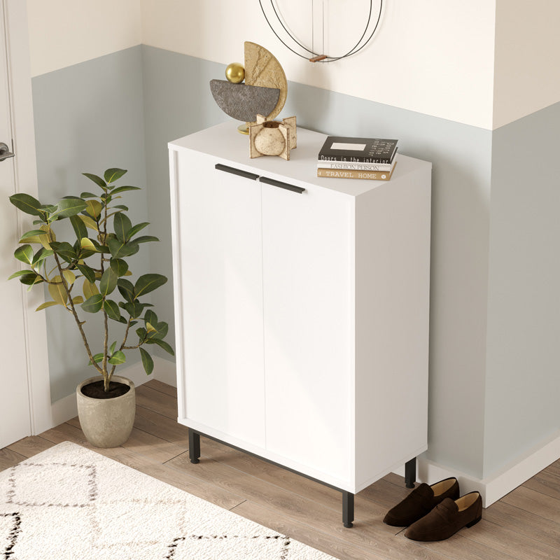 Παπουτσοθήκη Kinga 5 Ραφιών σε Λευκή Απόχρωση 72x35.5x105.6