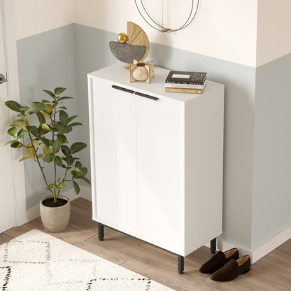 Παπουτσοθήκη Kinga 5 Ραφιών σε Λευκή Απόχρωση 72x35.5x105.6