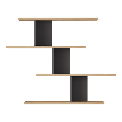 Ραφιέρα Τοίχου Zaka σε Φυσική-Ανθρακί Απόχρωση 98.7x14.5x78