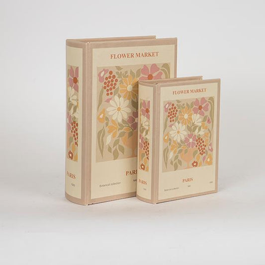 S/2 ΚΟΥΤΙΑ ΒΙΒΛΙΑ ΞΥΛΙΝΑ ΜΠΕΖ 19x7x27