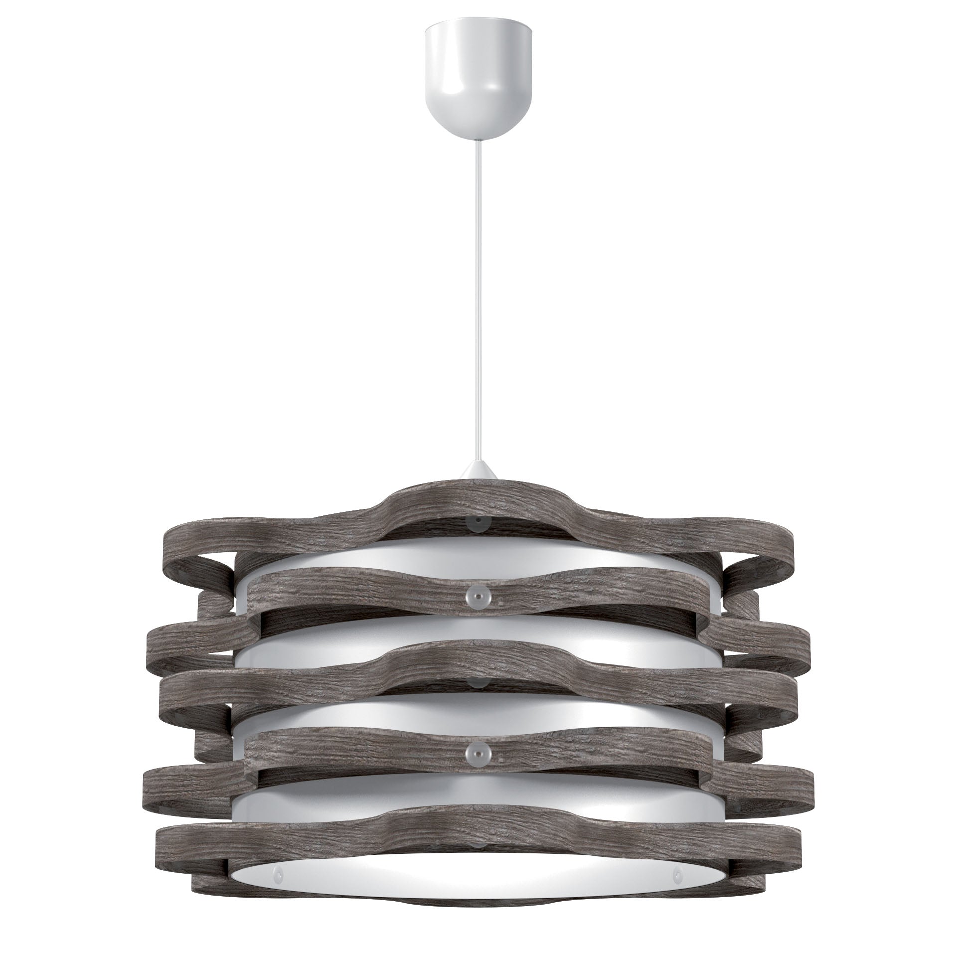 Φωτιστικό Κρεμαστό Florence Μονόφωτο Γκρι (PP-PVC) Ε27 48x48x80