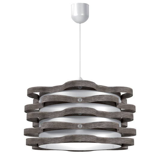 Φωτιστικό Κρεμαστό Florence Μονόφωτο Γκρι (PP-PVC) Ε27 48x48x80