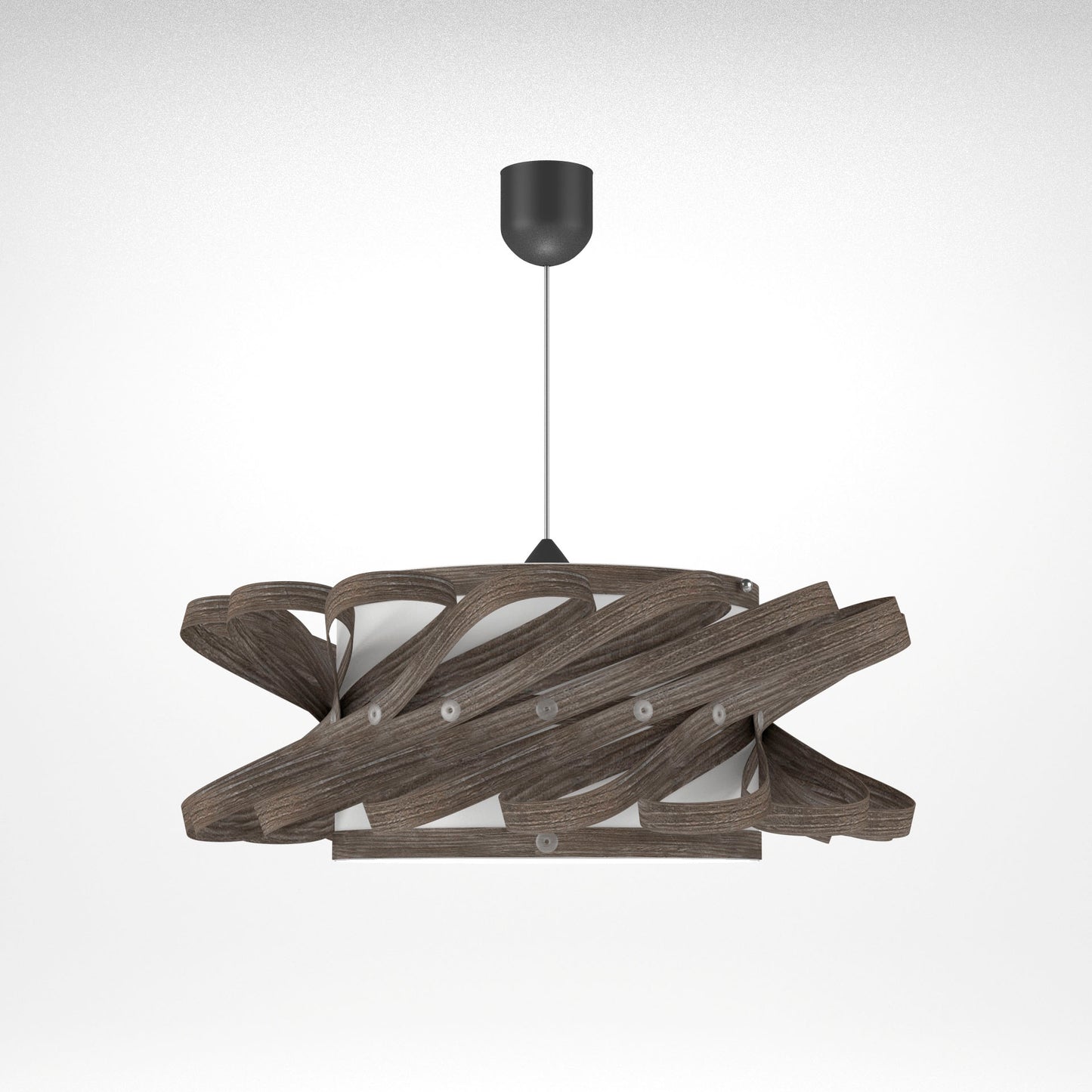 Φωτιστικό Κρεμαστό Majorka Μονόφωτο Γκρι (PP-PVC) Ε27 58x58x80