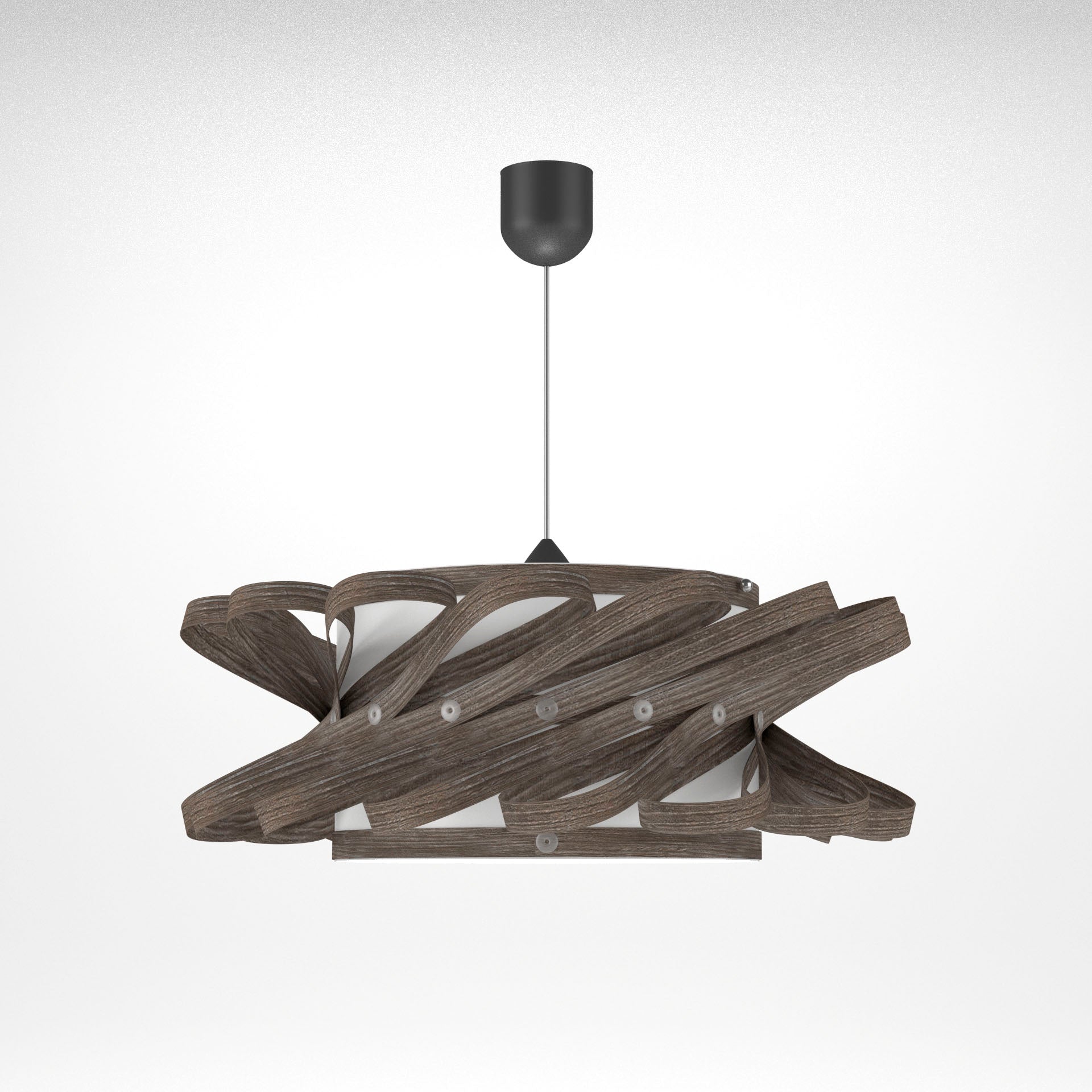 Φωτιστικό Κρεμαστό Majorka Μονόφωτο Γκρι (PP-PVC) Ε27 58x58x80