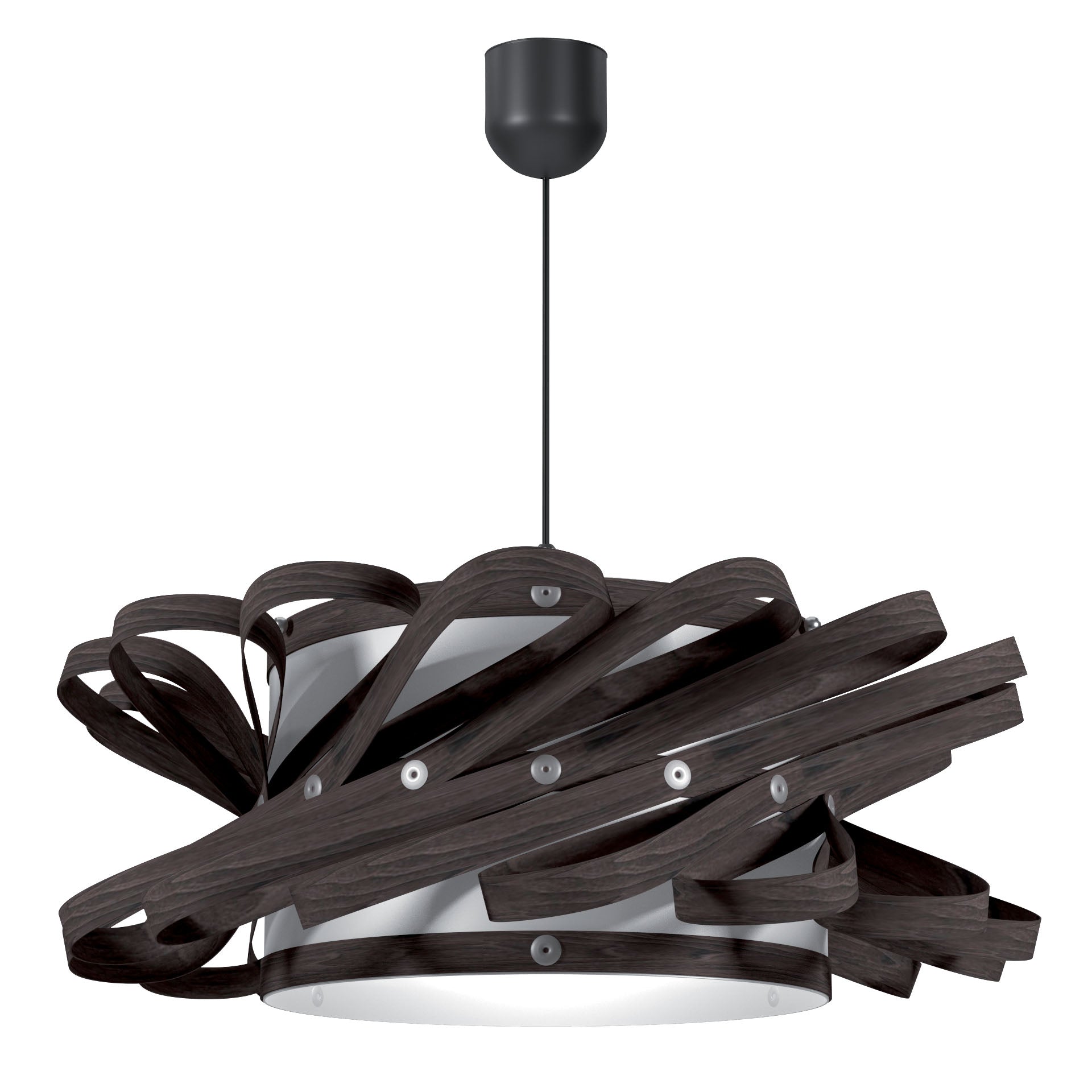 Φωτιστικό Κρεμαστό Majorka Μονόφωτο Καφέ Σκούρο (PP-PVC) Ε27 58x58x80