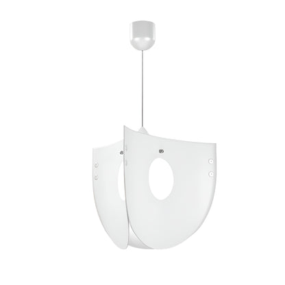 Φωτιστικό Κρεμαστό Chios Μονόφωτο Λευκό (PP-PVC) Ε27 58x58x80