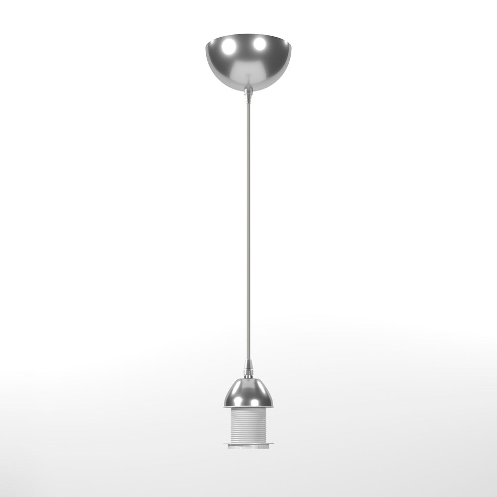 Καλώδιο Μονόφωτο Υφασμάτινο Γκρι 150εκ Ε27