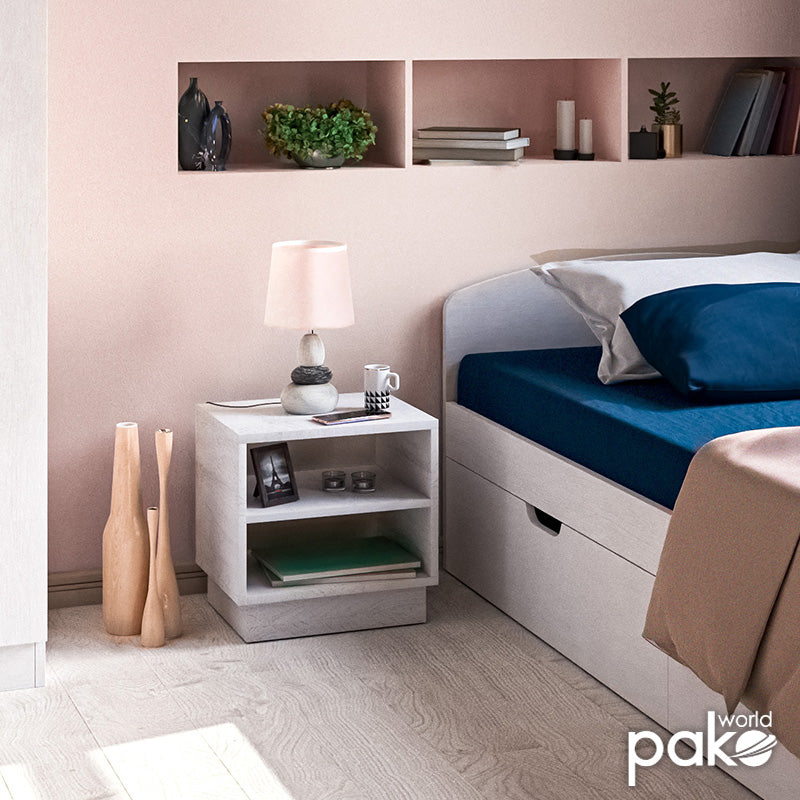 Κομοδίνο Mason Λευκό 40x32x40