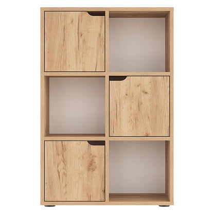 Βιβλιοθήκη Bookel Μελαμίνης σε Oak Απόχρωση 59.5x27.5x89